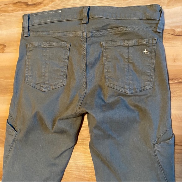 Rag and Bone Army Green Denim Size 27 - Picture 1 of 6